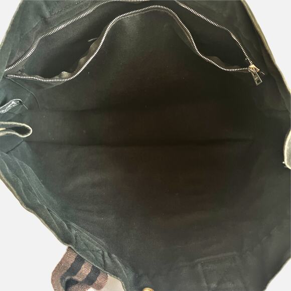 🚨LOW START! HERMES COA Tote Bag Fourre Tout Black Grey Woman Canvas PM - Picture 10 of 14